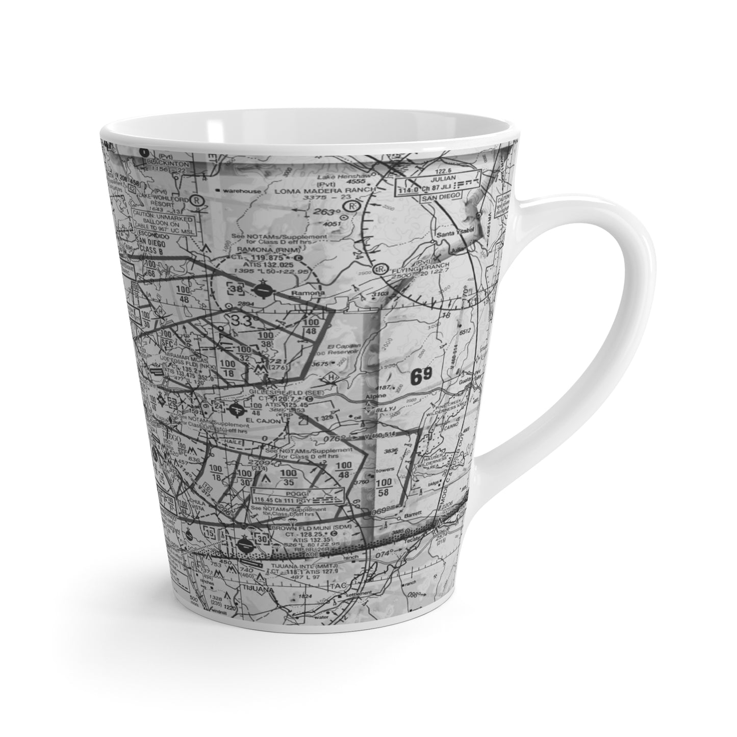 City Airspace Latte Mug (Multiple Cities Available)